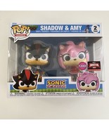 Funko POP! Games: Sonic The Hedgehog Shadow &amp; Amy Rose Vinyl Figures Flo... - $29.50