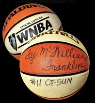 Taj McWILLIAMS-FRANKLIN Autographed Signed Wnba Basketball Connecticut Sun W Coa - £78.10 GBP