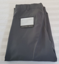 NWT Geoffrey Beene Gray Dress Pants Trousers Mens Size 38 x 34 Cuffs Extender Wa - £19.77 GBP