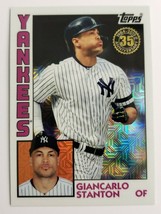 2019 Giancarlo Stanton Topps Chrome 35TH Anniversay Baseball Card T84U-27 Yankee - £3.98 GBP