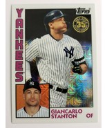 2019 GIANCARLO STANTON TOPPS CHROME 35TH ANNIVERSAY BASEBALL CARD T84U-2... - $6.81 CAD