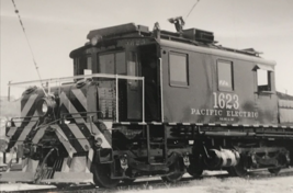 Pacific Electric Railway Train #1623 Railroad Locomotive B&amp;W Photograph - £9.74 GBP