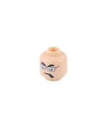Rare Minifigure Male Head Eyeglasses With Cigar Head Diy  - $5.03