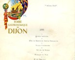 Foire Gastronomique de DIJON Menu France Gastronomic Fair Color Logo - $79.12