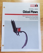 Case IH Model 5600 Chisel Plow Sales Brochure Pamphlet Specifications - £8.16 GBP