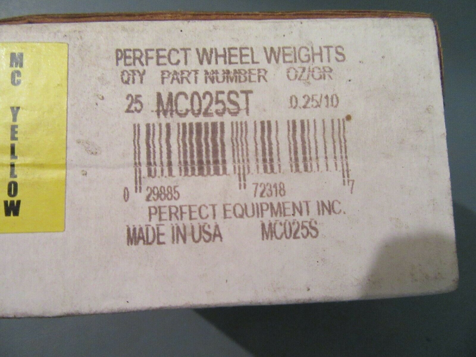 Perfect Equipment .25 oz wheel weights 27 pcs MC025S - $7.43