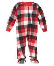 allbrand365 designer Baby One Piece Footed Pajama,Red Check Plaid,12 Months - £17.13 GBP