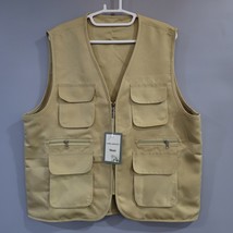 LIKUAFEITT Men Ladies Casual Vest Oxford Cloth Vest Vintage Vest - £18.37 GBP