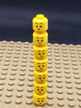 Lego Minifigure Head Dual Face Smile / Frowning 1602/15 - £0.78 GBP