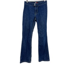 90&#39;s Tommy Girl Jeans Size 5 Vintage Tommy Hilfiger Dark Wash - £30.33 GBP