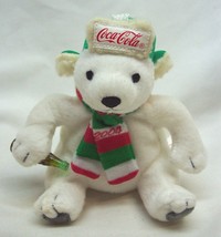 Vintage Coke COCA-COLA Polar Bear 4&quot; Plush Stuffed Animal Toy 2004 Mc Donald&#39;s - $14.85