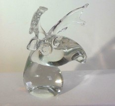 Vintage Art Glass Moose Handmade Paperweight Figurine - £31.64 GBP