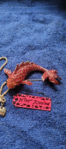 New Betsey Johnson Necklace Fish Redish Pinkish Rhinestone Collectible D... - $14.99