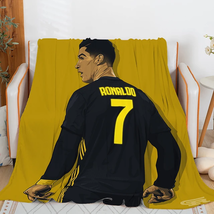 Sofa Blankets for Winter Cristiano Ronaldo Microfiber Bedding Custom Warm Knee B - £38.78 GBP