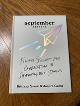 Brittany Snow SIGNED BOOK September Letters Hardcover ACTRESS - £92.83 GBP