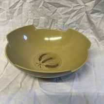 Mid Century Modern Tan Gold Wheat Melmac Plastic Serving Bowl 11 in 3 ha... - €25,91 EUR