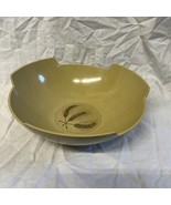 Mid Century Modern Tan Gold Wheat Melmac Plastic Serving Bowl 11 in 3 ha... - €25,92 EUR