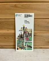 Vintage Quebec Tourist Map 1984 Canada - £23.99 GBP