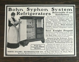 Vintage 1903 Bohn Syphon System Refrigerators Original Ad 1021 - $6.64