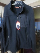FREE COUNTRY Men’s Extra Large XL 46-48 Grid Fleece Jacket dark Blue NEW - $27.76