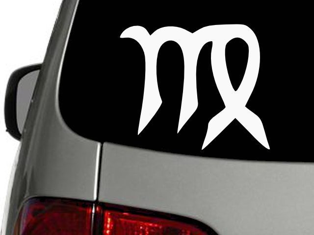 Virgo Sign Astrological Zodiac Vinyl Decal Car Wall Sticker CHOOSE SIZE COL - $3.18+