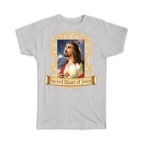 Sacred Heart of Jesus : Gift T-Shirt Catholic Religious Saint - £19.97 GBP