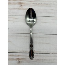 Oneida Ltd. Fenway Dessert/Oval Soup Spoon WM Rogers Stainless Floral 6 1/2&quot; - £3.92 GBP