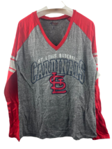G-III Mujer St. Louis Cardinals Franquicia Camiseta Gris/Rojo - Pequeño - £14.73 GBP