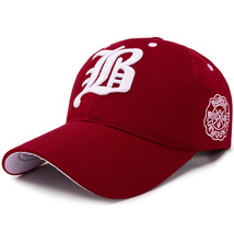 Men Women&#39;s Baseball Cap Summer Cotton Hat Embroidery (Wine Red) - $11.38