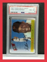 Finest Refractors Willie Mays 1955 Topps #7 - PSA 8 NM-MT - Topps 1997 Reprints  - $69.29