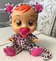 Cry Babies LEA Doll with Animal Print Pajamas - Crying Interactive Doll, 10574 - £18.64 GBP