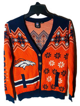 NFL Team Apparel Broncos de Denver Jersey Cárdigan Pequeño Naranja - £31.46 GBP