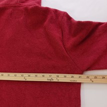 Old Navy Men's Red Full Zipper Fleece Lined Drawstring Hoodie Jacket Size Large image 12