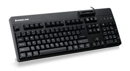 IO Gear GKBSR202TAA 104-key Keyboard W/ Built-in Common Access Card Read... - $70.26