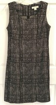 NEW $99.95 COLDWATER CREEK SZ 8 PETITE BLACK WHITE CHECK PONTE KNIT DRES... - £29.80 GBP