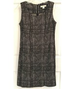 NEW $99.95 COLDWATER CREEK SZ 8 PETITE BLACK WHITE CHECK PONTE KNIT DRES... - €31,99 EUR