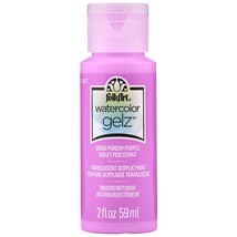 FolkArt Watercolor Gelz Acrylic Paint 2oz-Punchy Purple WTRCLRGL-50956 - £12.15 GBP