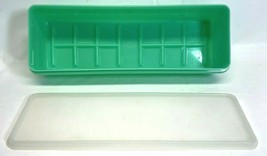 Vintage Tupperware Green Veggie Keeper Sheer Seal Lid Rectangle #892-4 - £5.54 GBP