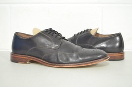 Banana Republic 10.5 M Digby Brogue Black Leather Lace Up Dress Shoes - £19.65 GBP