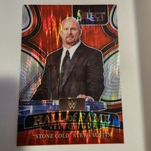 Stone Cold Steve Austin 2022 Panini Select WWE Flash Prizm Hall of Fame 1 Legend - £11.21 GBP