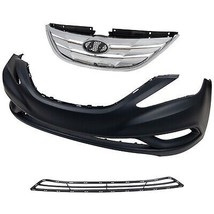 Hyundai Sonat Grille Assy Kit Chrome Includes Front Bumper and Grille Fo... - £205.77 GBP