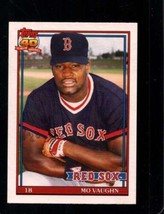 1991 Topps Traded #123 Mo Vaughn Exmt Red Sox - £2.68 GBP