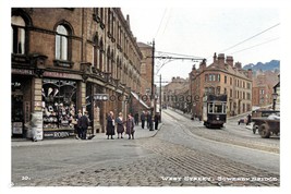 ptc3984 - Yorks - Along West Street in the 1930s, Sowerby Bridge - print 6x4 - £2.10 GBP