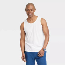 Goodfellow &amp; Co Men&#39;s White Tank Top LARGE Cotton Blend Soft New - $11.99