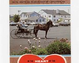 Plain &amp; Fancy Farm and Dining Room Brochure Bird in Hand Pennsylvania Am... - $17.82