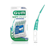 GUM - 650R Soft-Picks Advanced Dental Picks, 60 Count - $10.97