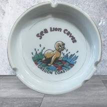 Vintage Sea Lion Caves Oregon Coast ash tray dish travel souvenir 4.5” - $5.75