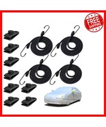 4PCS 50 Inch Heavy-Duty Car Cover Gust Straps with Stainless Steel Clips... - $627.36 MXN