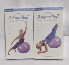 Balance Ball Upper Body/Lower Body Workout 2002 VHS Video Tape - New! - £11.48 GBP