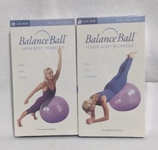 Balance Ball Upper Body/Lower Body Workout 2002 VHS Video Tape - New! - £10.95 GBP